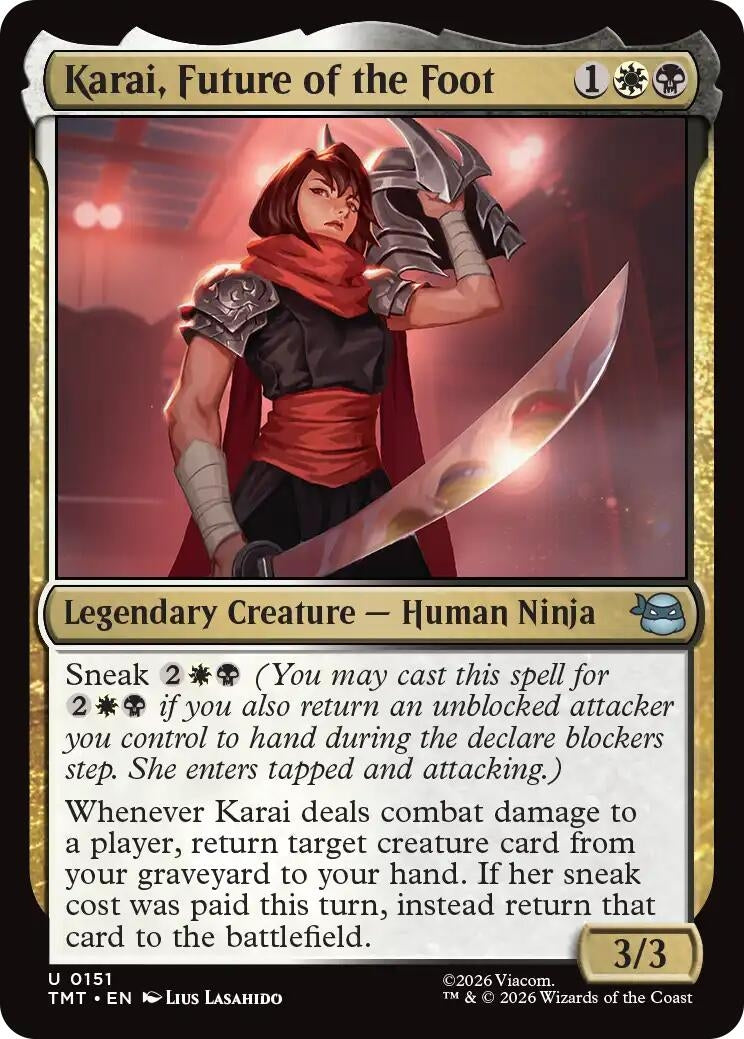 Image for Karai, Future of the Foot (151) [Teenage Mutant Ninja Turtles] - Magic: The Gathering