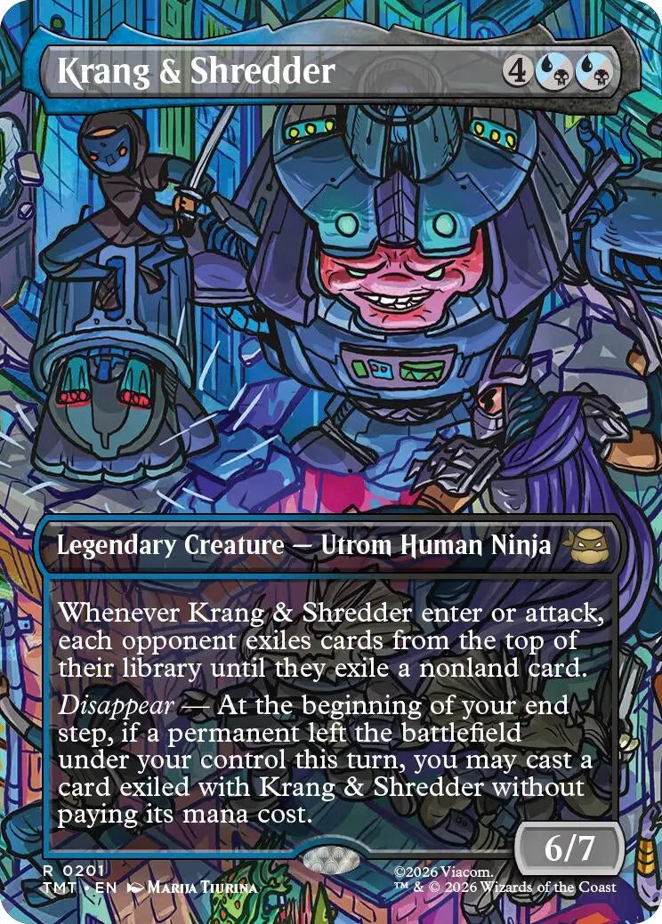 Image for Krang & Shredder (Borderless) (201) [Teenage Mutant Ninja Turtles] - Magic: The Gathering