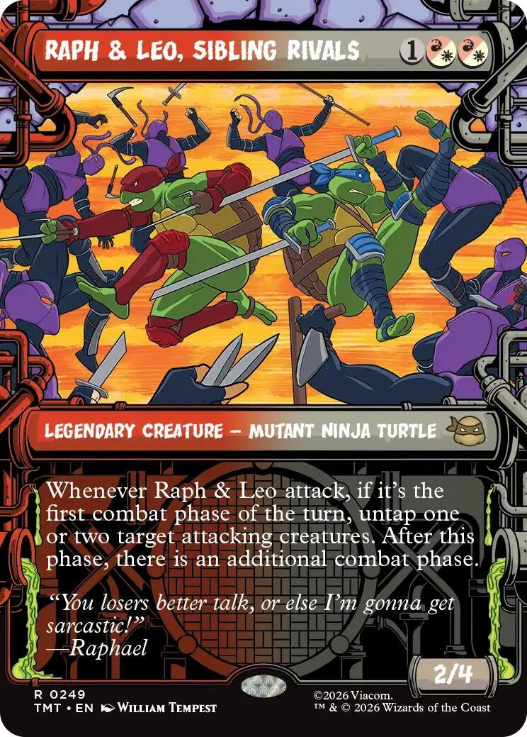 Image for Raph & Leo, Sibling Rivals (Showcase) (249) [Teenage Mutant Ninja Turtles] - Magic: The Gathering