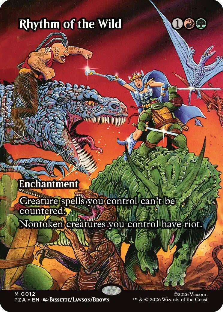 Image for Rhythm of the Wild (Borderless) (12) [Teenage Mutant Ninja Turtles Eternal-Legal] - Magic: The Gathering