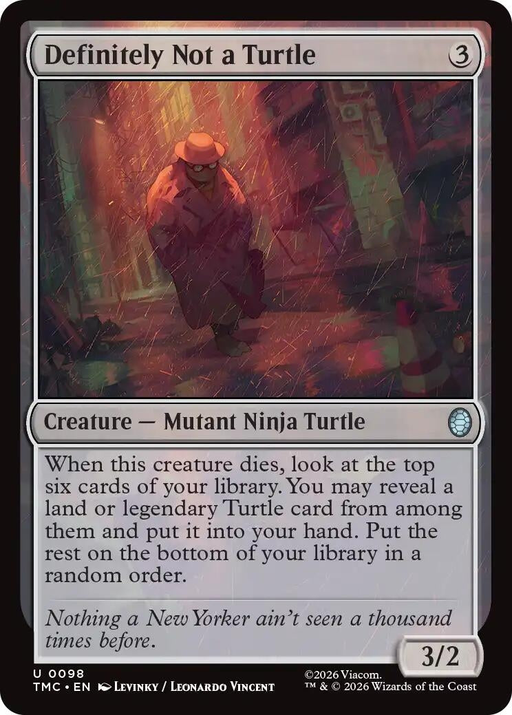 Image for Definitely Not a Turtle (98) [Teenage Mutant Ninja Turtles] - Magic: The Gathering