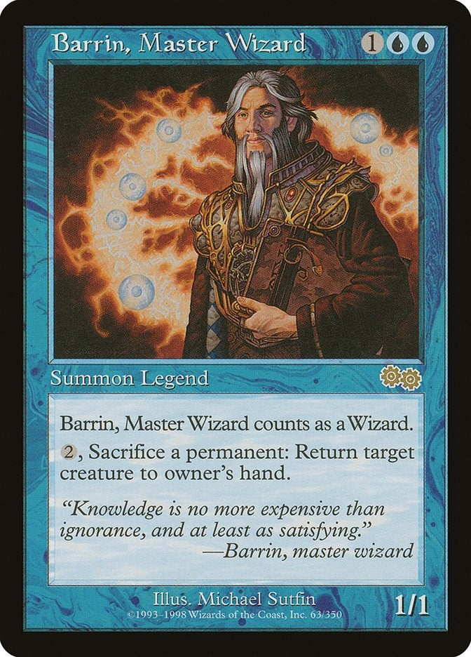 Image for Barrin, Master Wizard (63) [Urza's Saga] - Magic: The Gathering