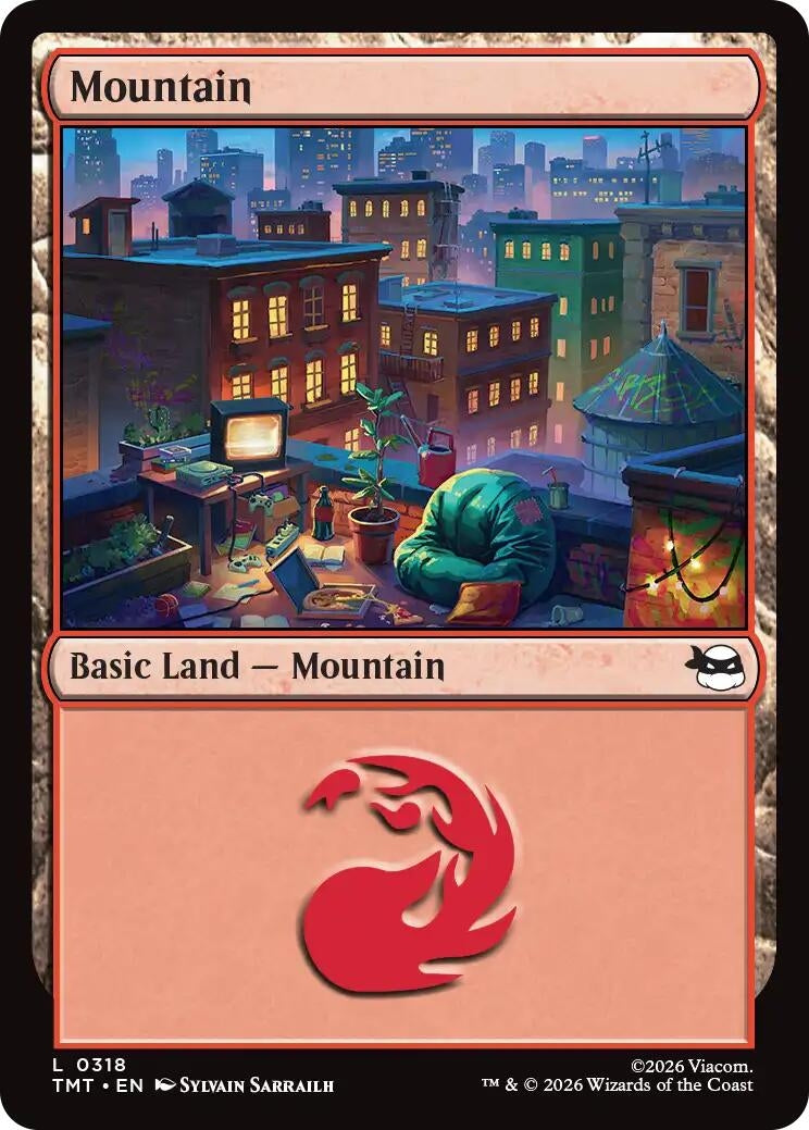 Image for Mountain (0318) (318) [Teenage Mutant Ninja Turtles] - Magic: The Gathering
