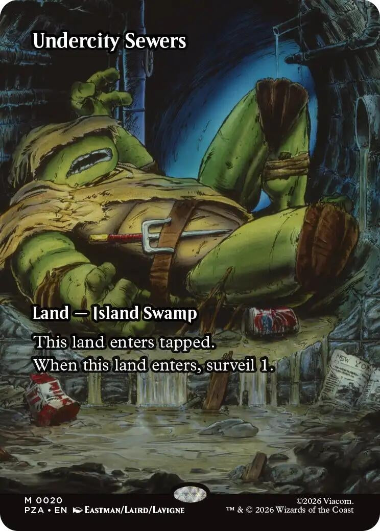 Image for Undercity Sewers (Borderless) (20) [Teenage Mutant Ninja Turtles Eternal-Legal] - Magic: The Gathering