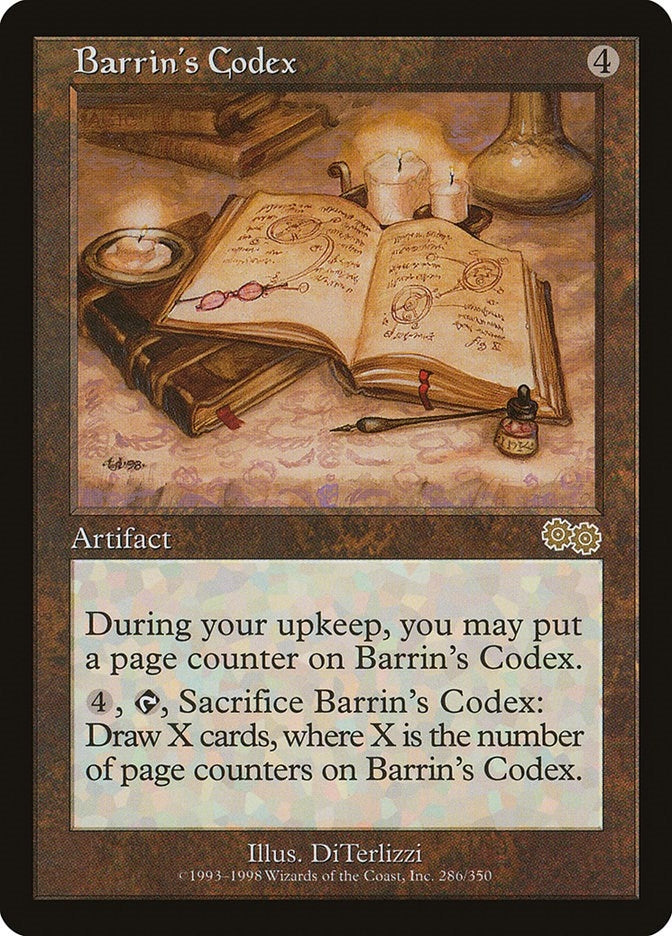 Image for Barrin's Codex (286) [Urza's Saga] - Magic: The Gathering