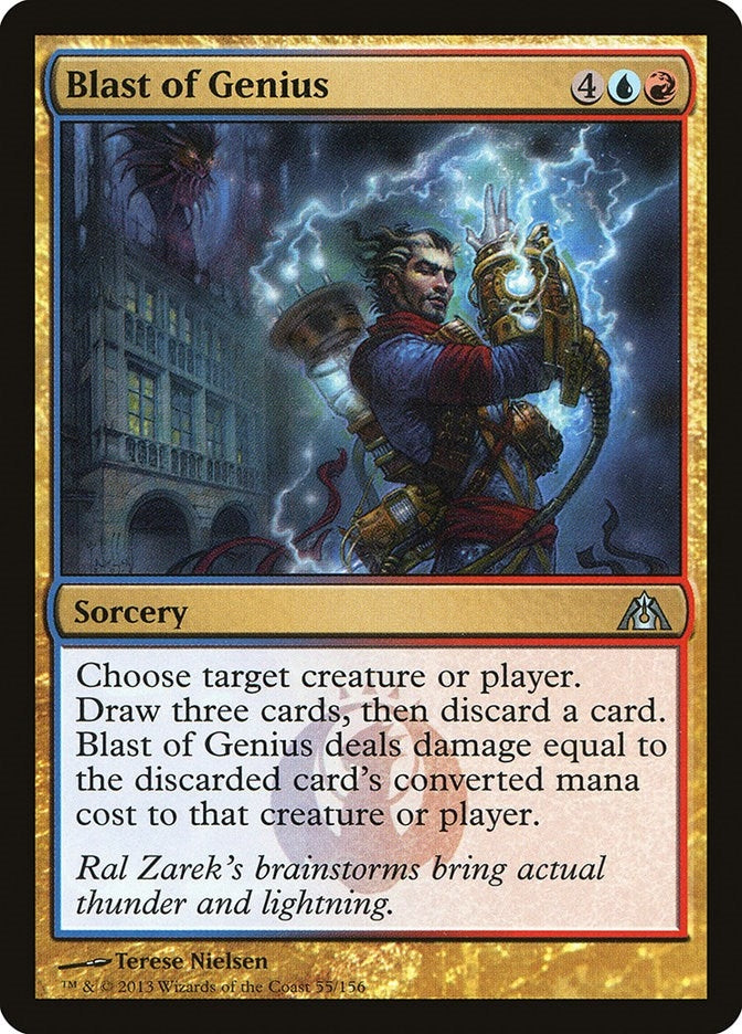 Image for Blast of Genius (55) [Dragon's Maze] - Magic: The Gathering