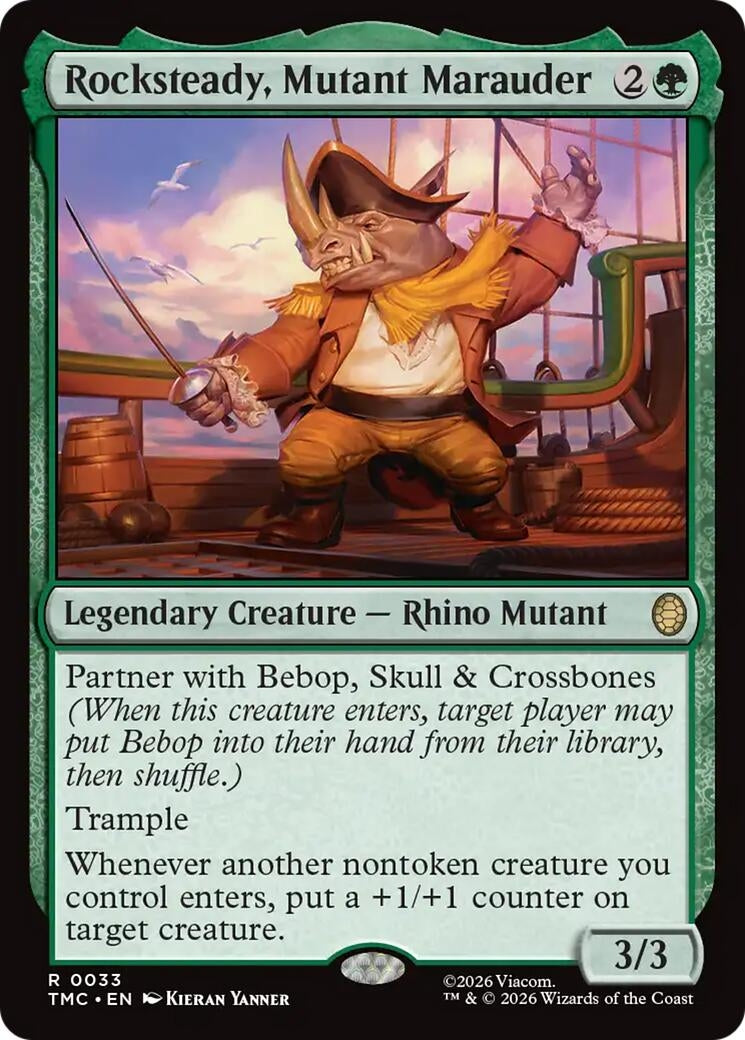 Image for Rocksteady, Mutant Marauder (33) [Teenage Mutant Ninja Turtles] - Magic: The Gathering