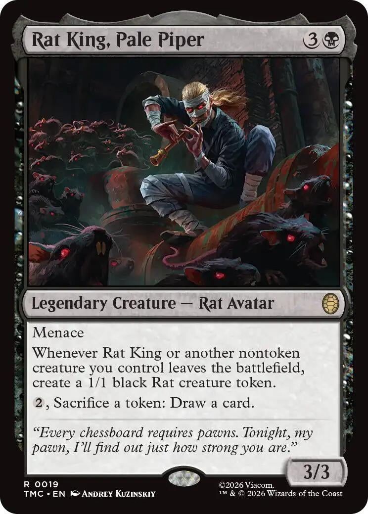 Image for Rat King, Pale Piper (19) [Teenage Mutant Ninja Turtles] - Magic: The Gathering