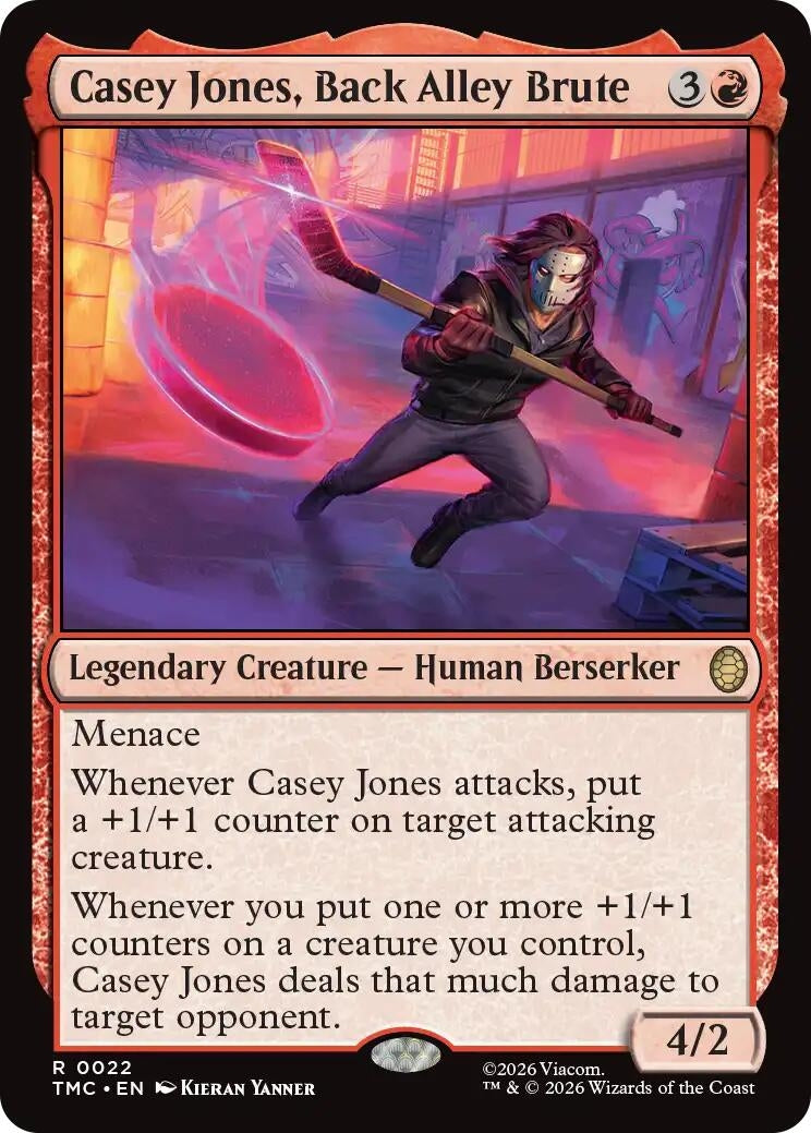 Image for Casey Jones, Back Alley Brute (22) [Teenage Mutant Ninja Turtles] - Magic: The Gathering