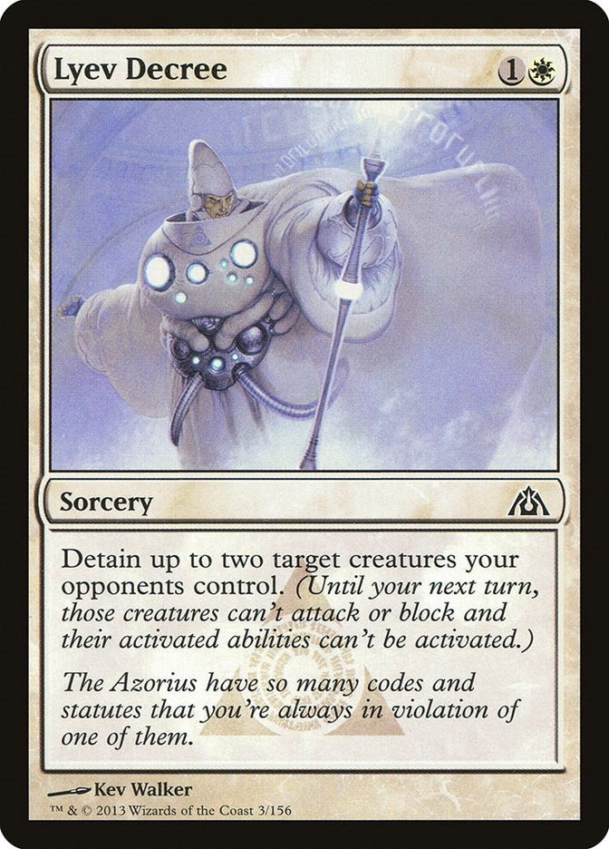 Image for Lyev Decree (3) [Dragon's Maze] - Magic: The Gathering