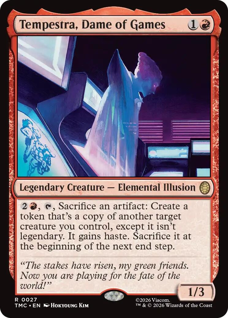 Image for Tempestra, Dame of Games (27) [Teenage Mutant Ninja Turtles] - Magic: The Gathering