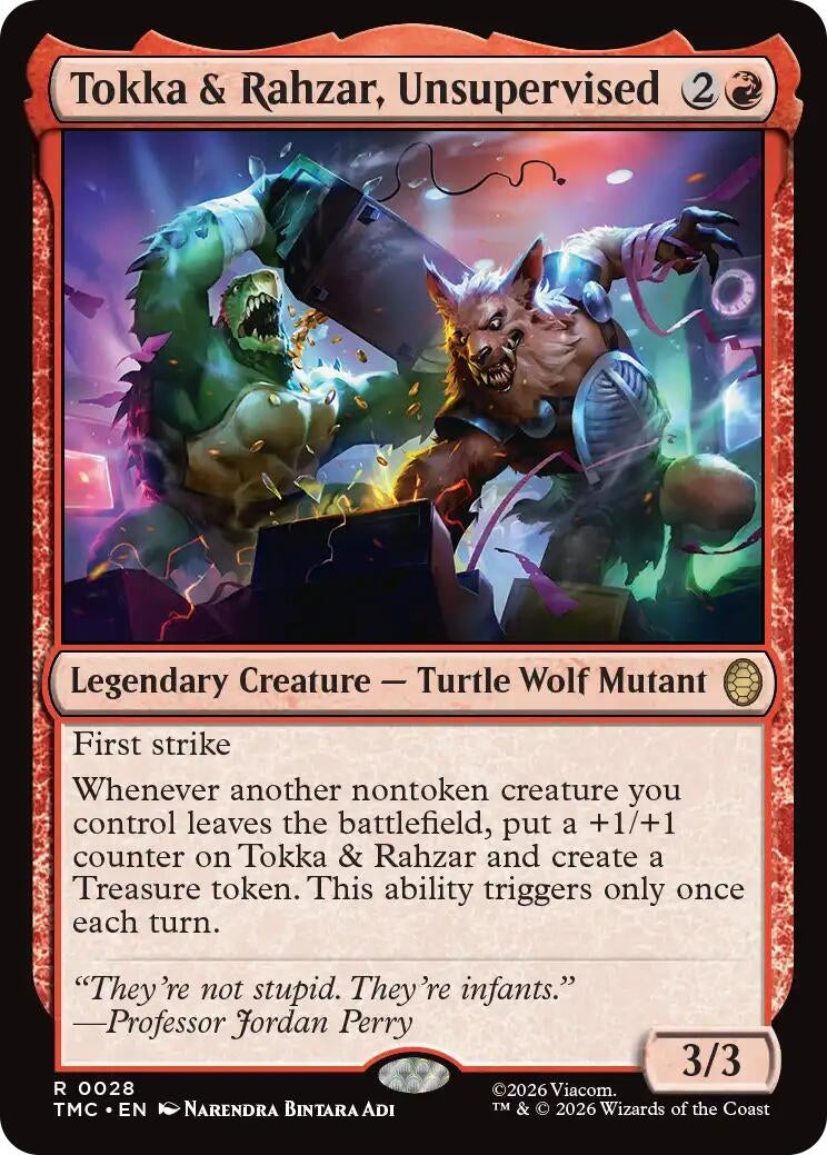 Image for Tokka & Rahzar, Unsupervised (28) [Teenage Mutant Ninja Turtles] - Magic: The Gathering