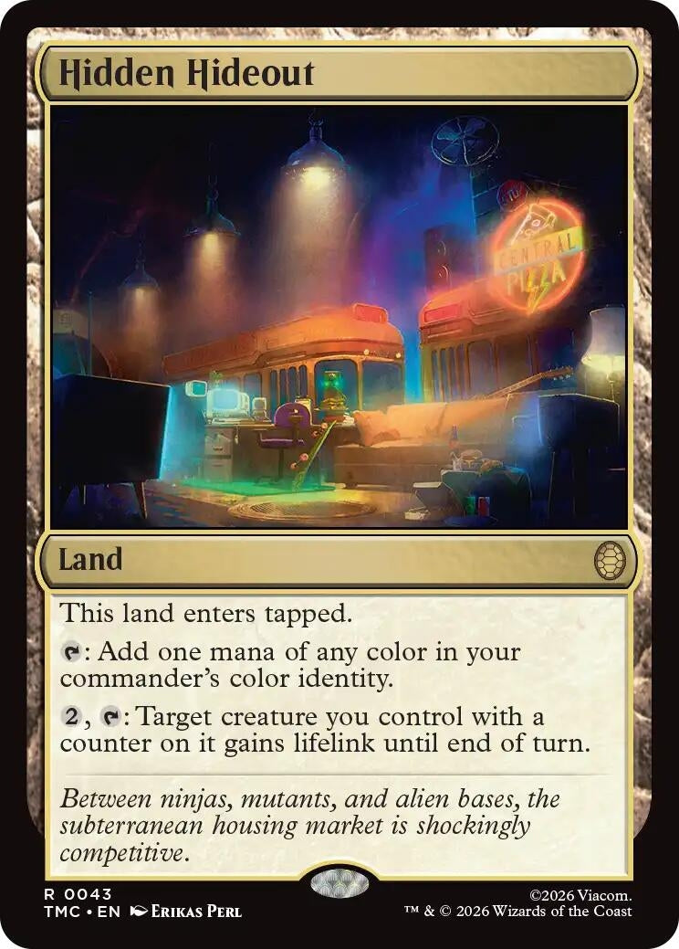 Image for Hidden Hideout (43) [Teenage Mutant Ninja Turtles] - Magic: The Gathering