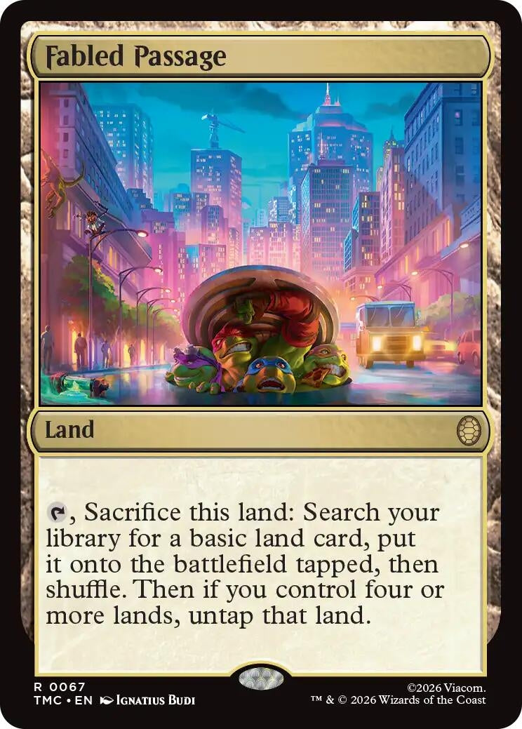 Image for Fabled Passage (67) [Teenage Mutant Ninja Turtles] - Magic: The Gathering