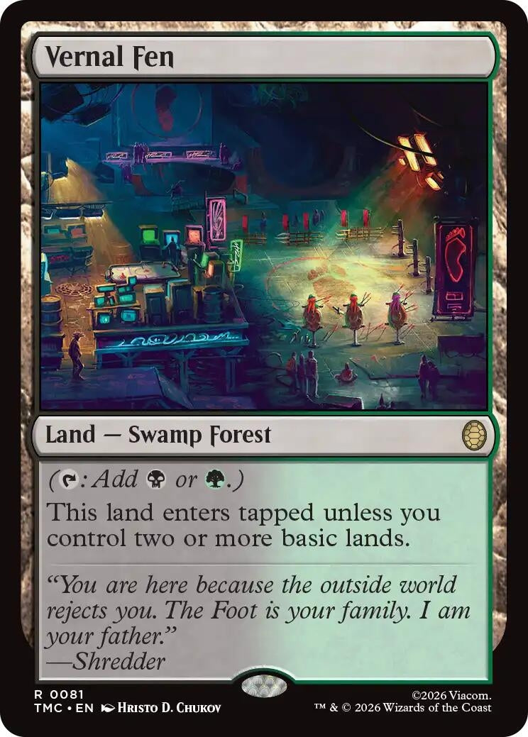 Image for Vernal Fen (81) [Teenage Mutant Ninja Turtles] - Magic: The Gathering