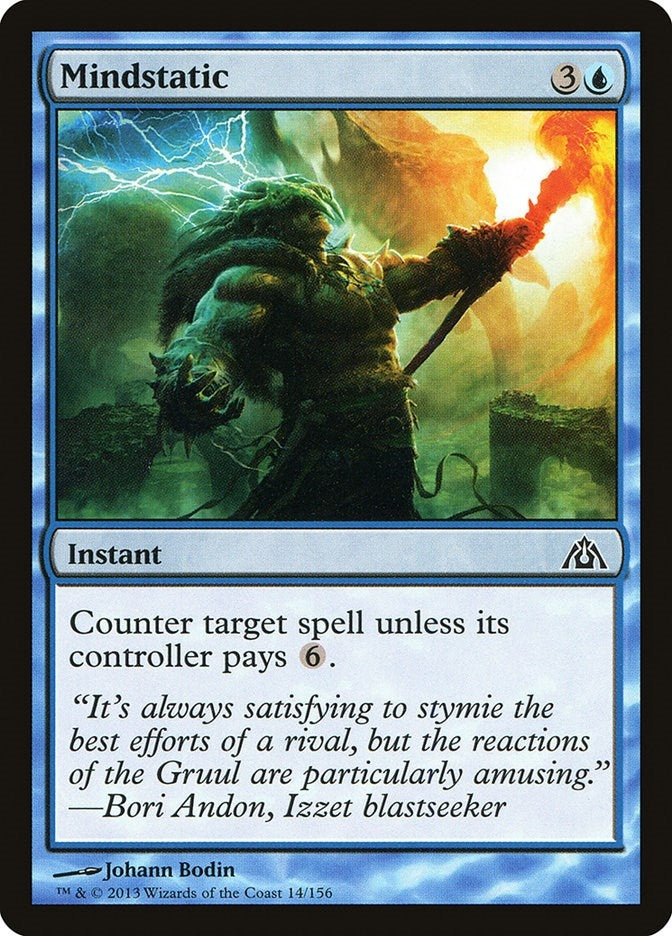 Image for Mindstatic (14) [Dragon's Maze] - Magic: The Gathering