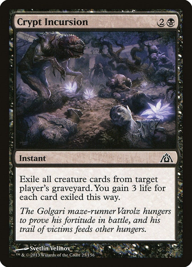 Image for Crypt Incursion (23) [Dragon's Maze] - Magic: The Gathering