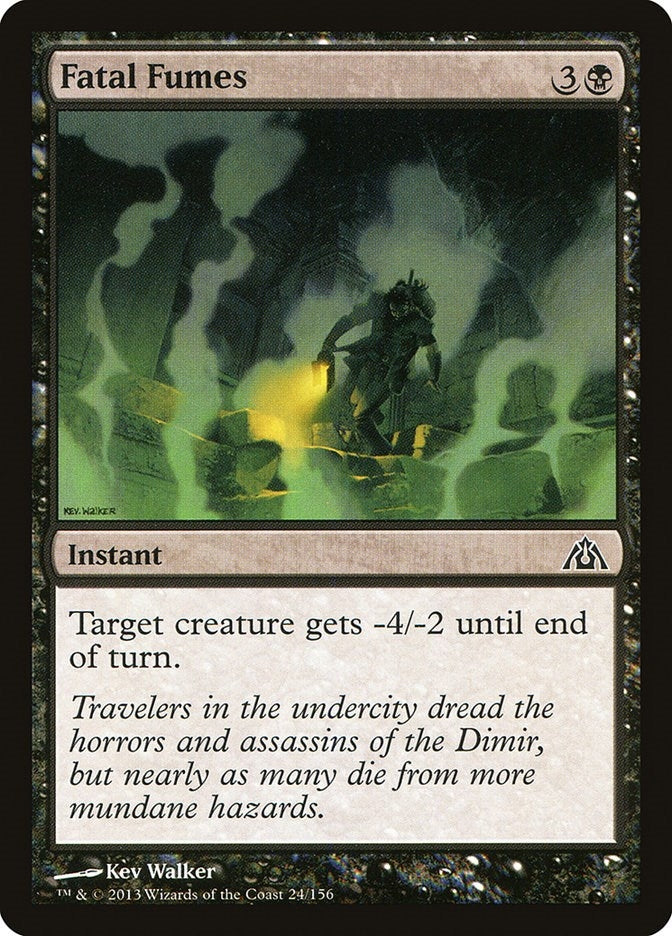 Image for Fatal Fumes (24) [Dragon's Maze] - Magic: The Gathering
