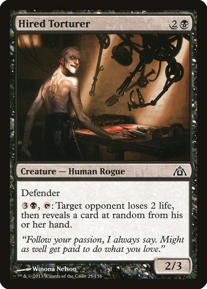 Image for Hired Torturer (25) [Dragon's Maze] - Magic: The Gathering