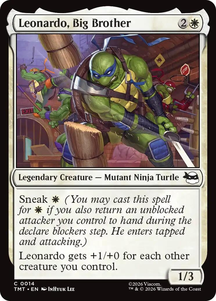 Image for Leonardo, Big Brother (14) [Teenage Mutant Ninja Turtles] - Magic: The Gathering