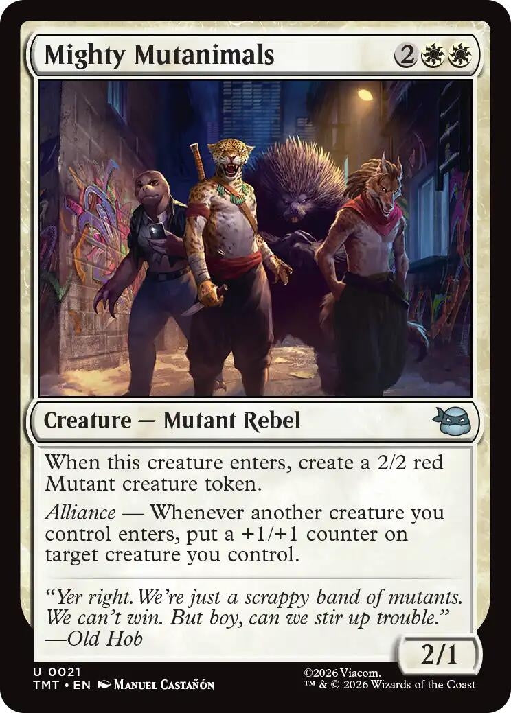 Image for Mighty Mutanimals (21) [Teenage Mutant Ninja Turtles] - Magic: The Gathering