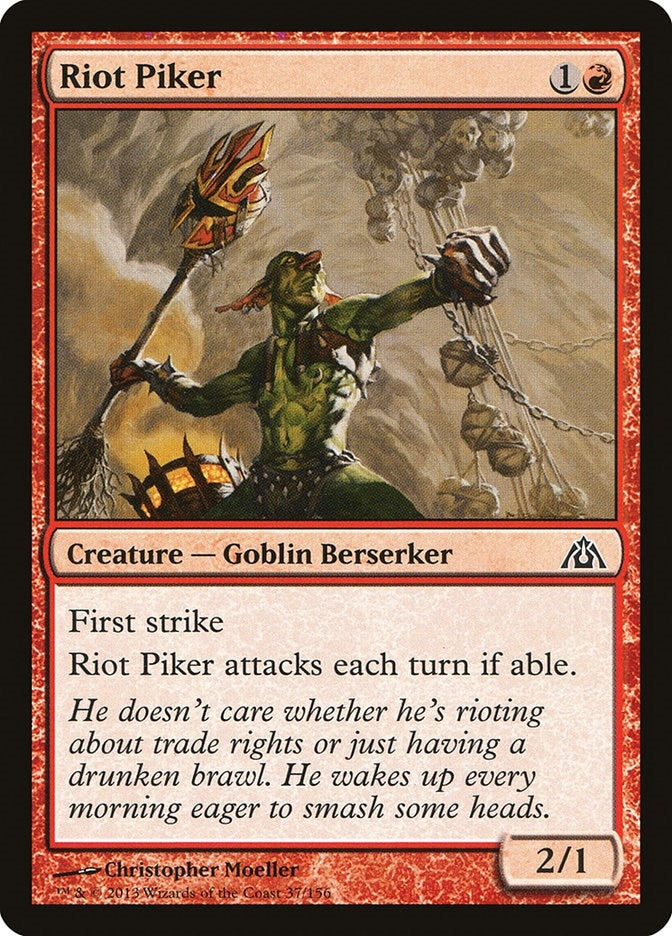 Image for Riot Piker (37) [Dragon's Maze] - Magic: The Gathering