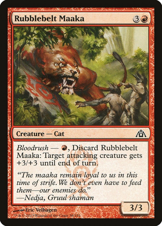 Image for Rubblebelt Maaka (38) [Dragon's Maze] - Magic: The Gathering
