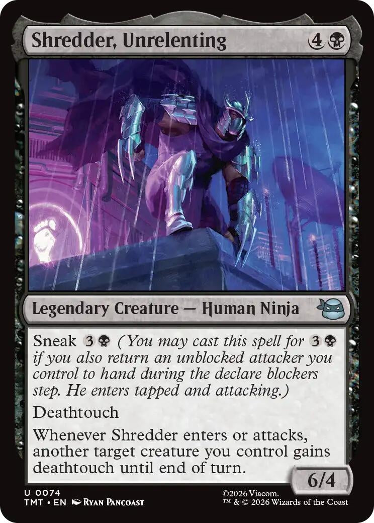 Image for Shredder, Unrelenting (74) [Teenage Mutant Ninja Turtles] - Magic: The Gathering