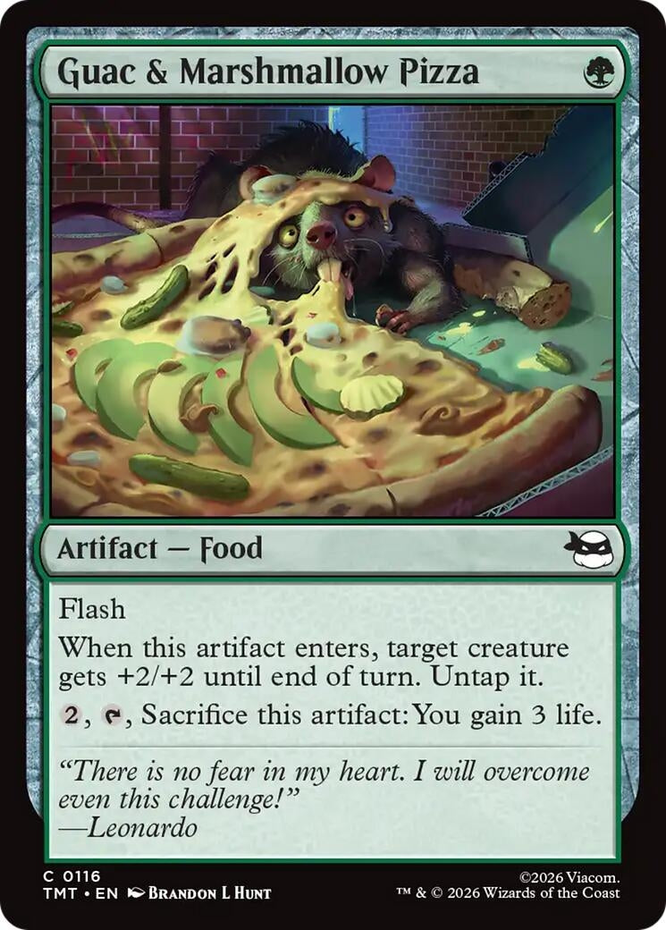 Image for Guac & Marshmallow Pizza (116) [Teenage Mutant Ninja Turtles] - Magic: The Gathering