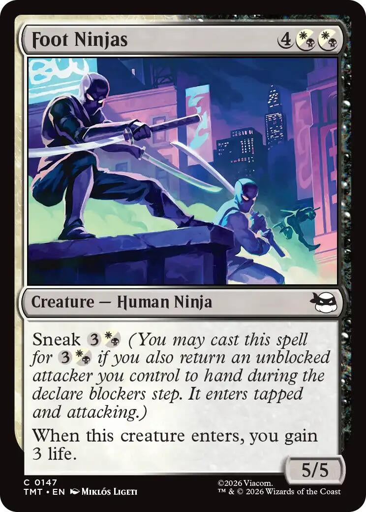 Image for Foot Ninjas (147) [Teenage Mutant Ninja Turtles] - Magic: The Gathering