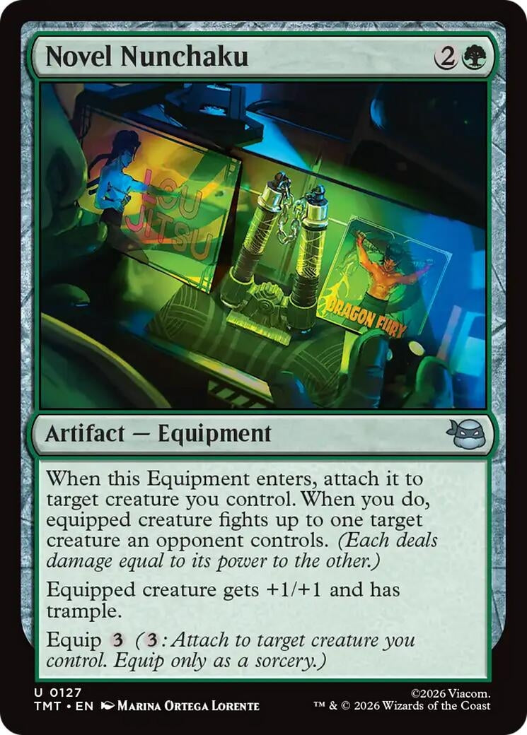 Image for Novel Nunchaku (127) [Teenage Mutant Ninja Turtles] - Magic: The Gathering