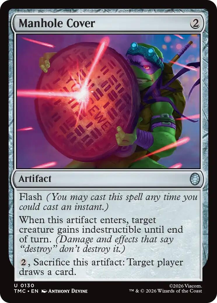 Image for Manhole Cover (130) [Teenage Mutant Ninja Turtles] - Magic: The Gathering