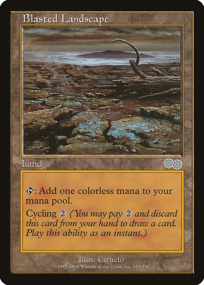 Image for Blasted Landscape (319) [Urza's Saga] - Magic: The Gathering