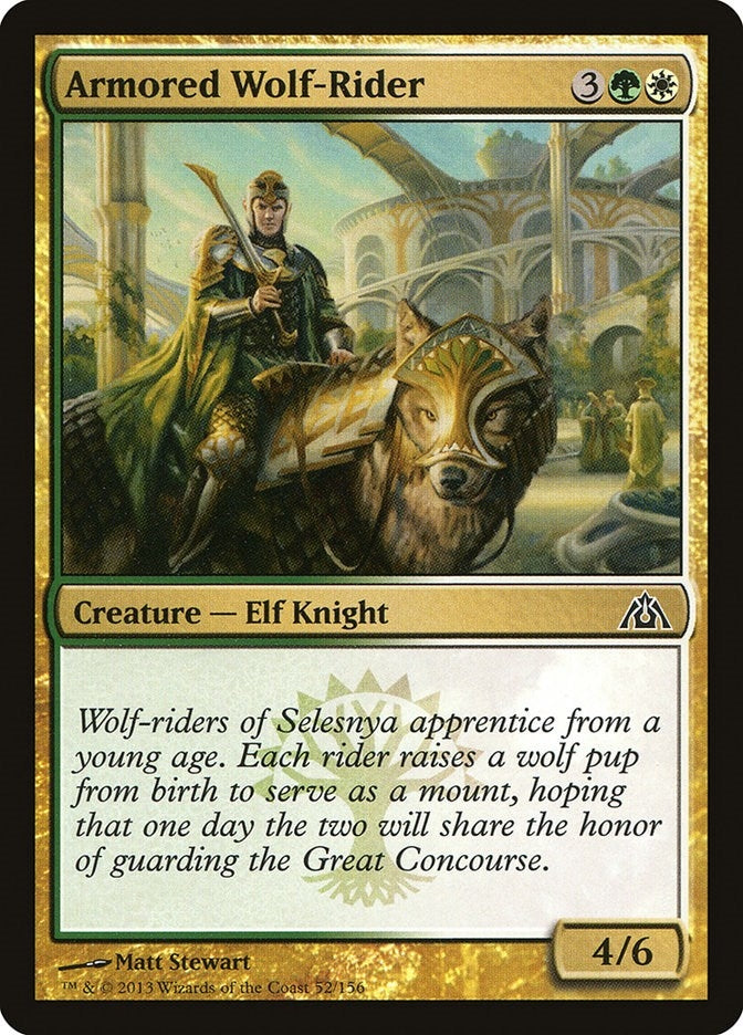 Image for Armored Wolf-Rider (52) [Dragon's Maze] - Magic: The Gathering