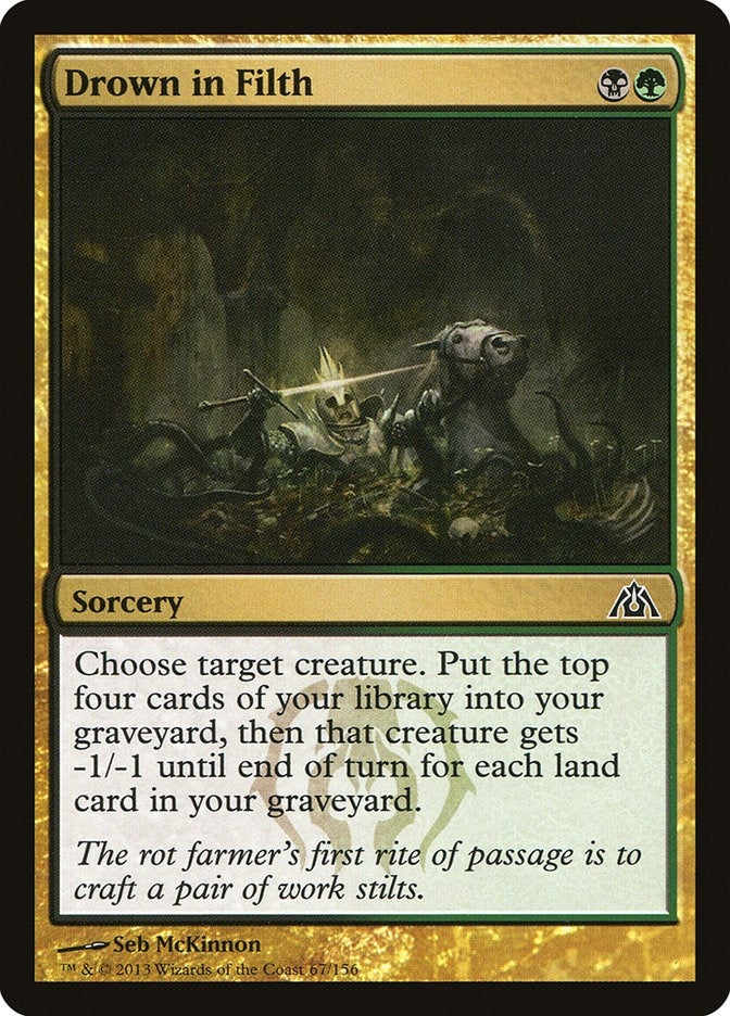 Image for Drown in Filth (67) [Dragon's Maze] - Magic: The Gathering