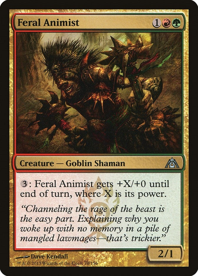 Image for Feral Animist (70) [Dragon's Maze] - Magic: The Gathering