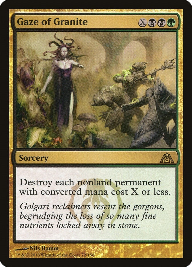 Image for Gaze of Granite (72) [Dragon's Maze] - Magic: The Gathering