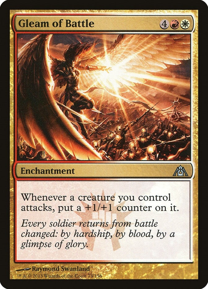 Image for Gleam of Battle (73) [Dragon's Maze] - Magic: The Gathering