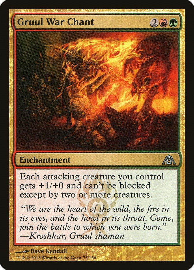 Image for Gruul War Chant (75) [Dragon's Maze] - Magic: The Gathering