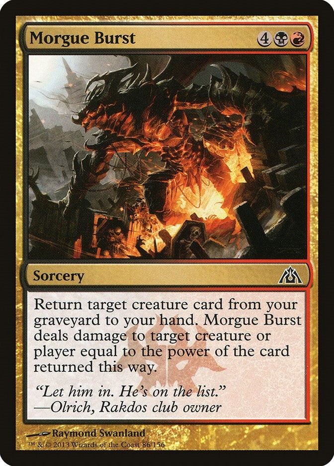 Image for Morgue Burst (86) [Dragon's Maze] - Magic: The Gathering