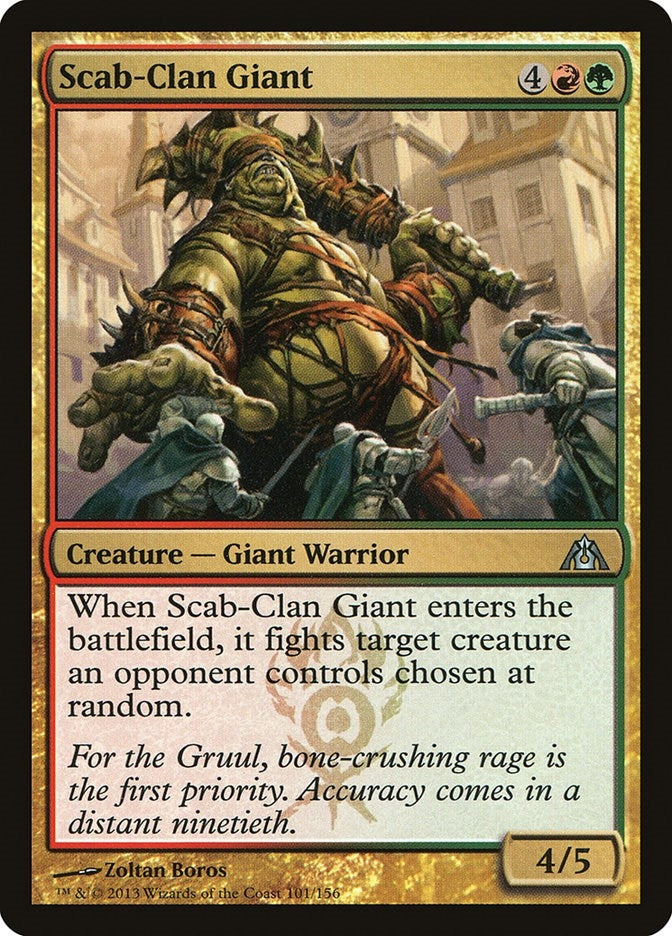Image for Scab-Clan Giant (101) [Dragon's Maze] - Magic: The Gathering