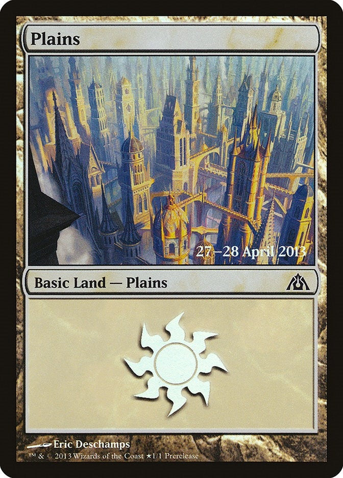 Image for Plains (Dragon's Maze) (1) [Prerelease Cards] - Magic: The Gathering