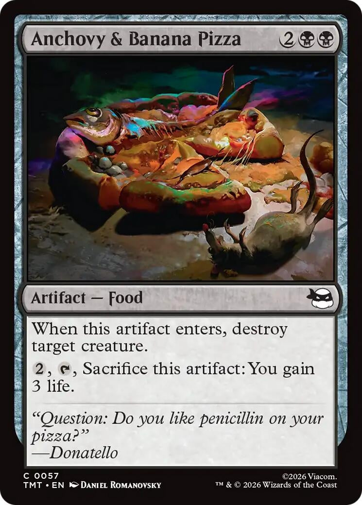Image for Anchovy & Banana Pizza (57) [Teenage Mutant Ninja Turtles] - Magic: The Gathering