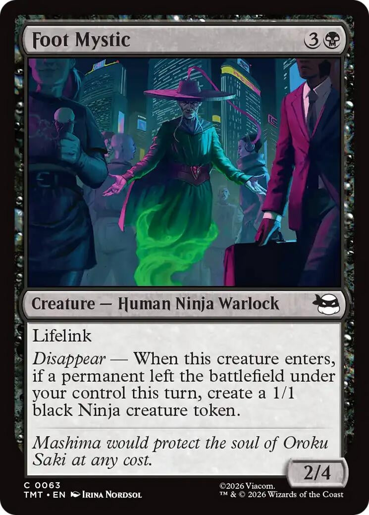 Image for Foot Mystic (63) [Teenage Mutant Ninja Turtles] - Magic: The Gathering