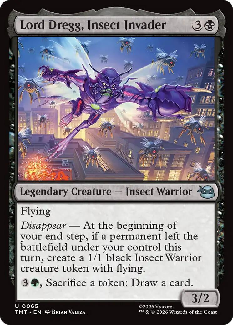 Image for Lord Dregg, Insect Invader (65) [Teenage Mutant Ninja Turtles] - Magic: The Gathering