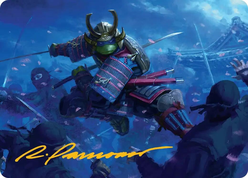 Image for Leonardo, Sewer Samurai Art Card (1/54) (Gold-Stamped Signature) (1) [Teenage Mutant Ninja Turtles] - Magic: The Gathering