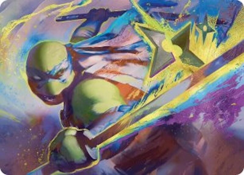 Leonardo's Technique Art Card (2) [Art Series: Teenage Mutant Ninja Turtles]