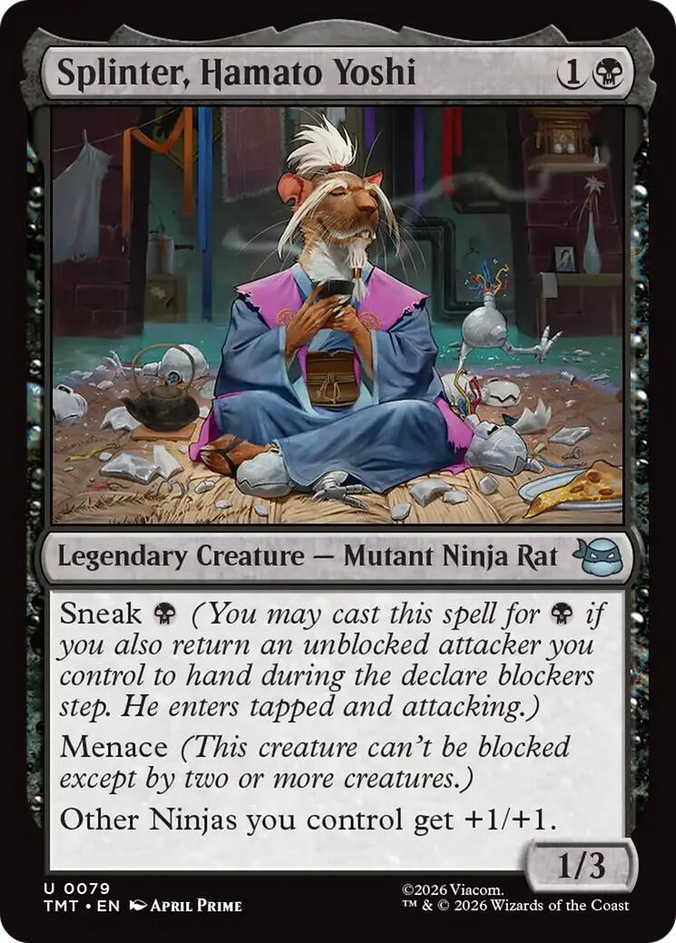 Image for Splinter, Hamato Yoshi (79) [Teenage Mutant Ninja Turtles] - Magic: The Gathering