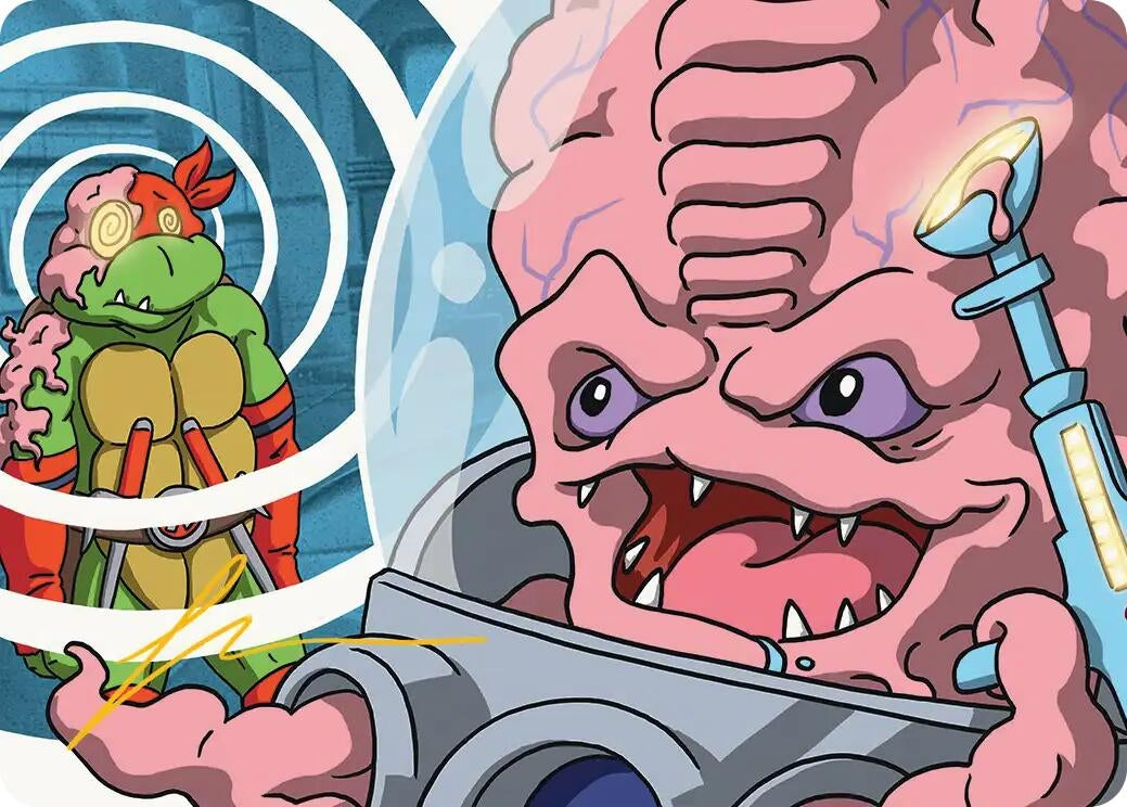 Image for Krang, Master Mind Art Card (25/54) (Gold-Stamped Signature) (25) [Teenage Mutant Ninja Turtles] - Magic: The Gathering