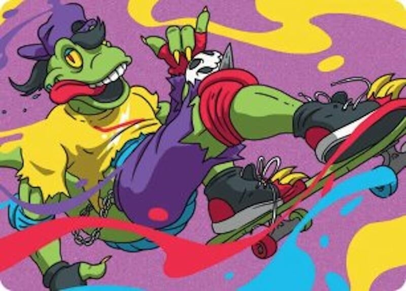 Mondo Gecko Art Card (26) [Art Series: Teenage Mutant Ninja Turtles]